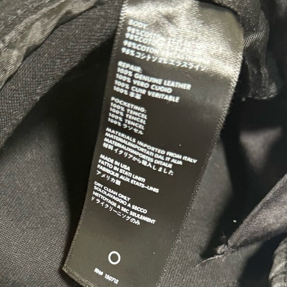 Amiri Thrasher Jean Aged Black Jeans Distressed Leather Trim Zip Pant Logo 29 30 - Picture 12 of 16